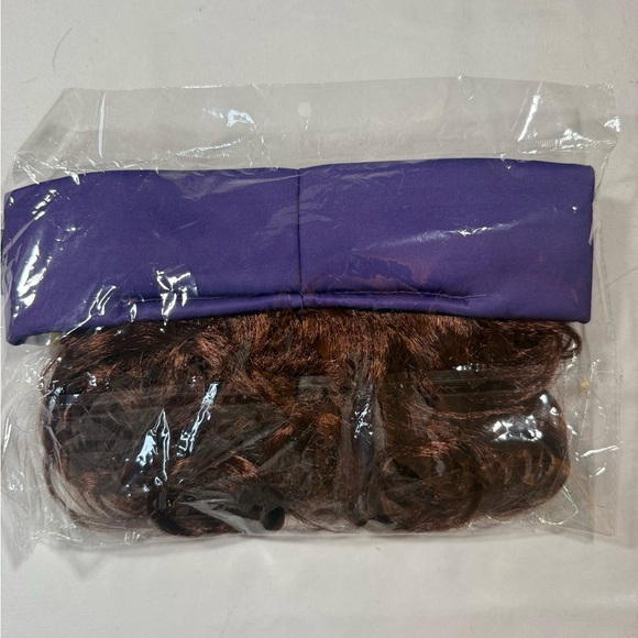 NFL SKOL Jared Allen Brown Curly Mullet headband 2022 - Picture 3 of 3